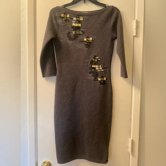 brown mini dress halter In the Moment Halter Mini Dress In Brown | Size: XS | Knit Fabric